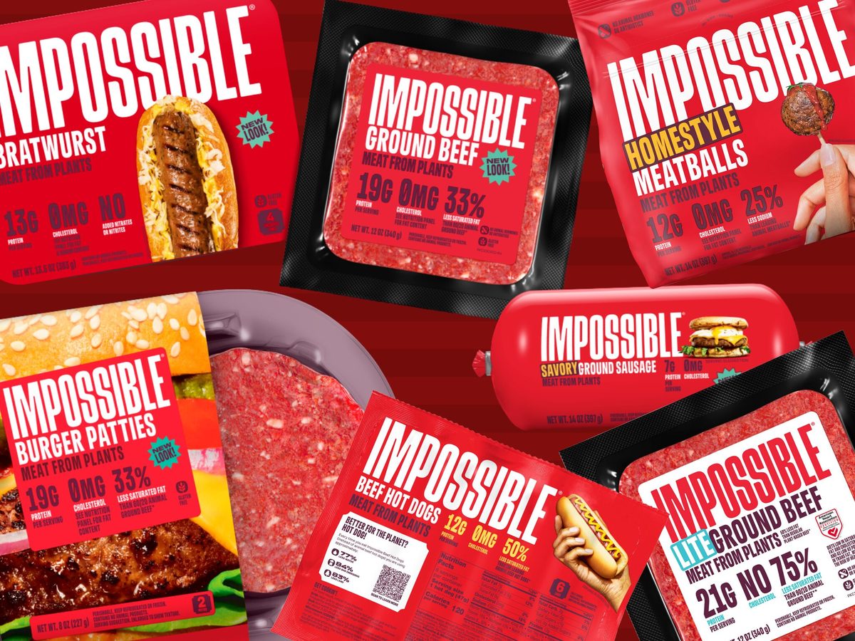 Impossible Foods plant-based burger
