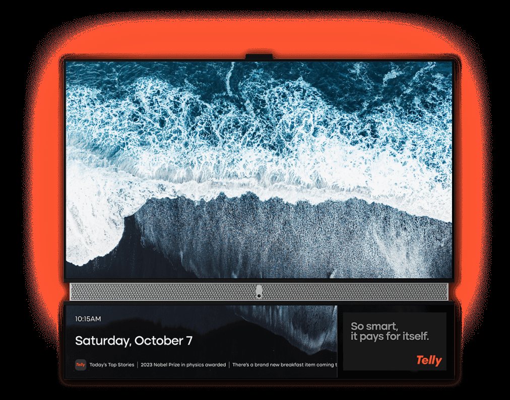 Telly dual-screen television
